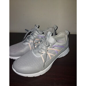 Vionic Women's Slip On Sneakers 8M Mesh Zeliya Walking Shoes Comfort Gray